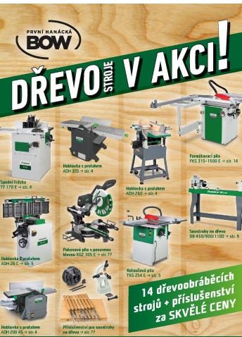 AKCIA na vybrané drevoobrábacie stroje Holzstar® 