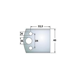 Profilové nože 40x4mm