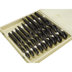 Súprava špirálových vrtákov HSS (9 ks/14,5–30 mm/MK2–MK3) SPSMK23