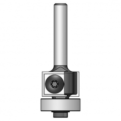 IGM F043 Ořezávací žiletková fréza s ložiskem - D19x30 B19 S=6mm Z2 HM