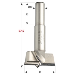 CMT 317 Sukovník pre kolíkovačky diamantový S10 PKD - D35 S=10x26 L57,5 P