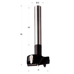 CMT C512 Sukovník ručný - D15 L90 S=10x60 HM P