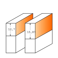 CMT C707 Orezávacia fréza na lamino - D19x15,87 S=6 HM