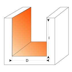 CMT C711 Drážkovacia fréza - D3x8 L45 S=6 HM