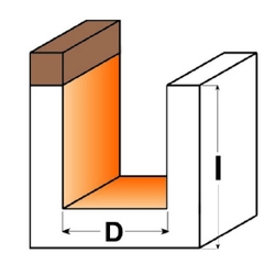 CMT C711B Drážkovacia fréza s ložiskom - D19x20 B19 S=6 HM