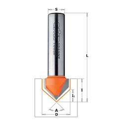 CMT C915 Fréza na V drážku 90° - D6x8 90° S=8 HM