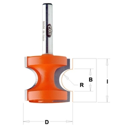 CMT C954 Fréza polkruhová vydutá - R3,2 D22,2x19 S=12 HM