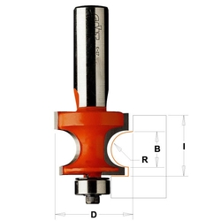 CMT C961 Fréza pre zaoblenie hrán - R4,75 D25,4x18,6 S=12 HM