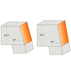 CMT C980 Uhlová fréza na CORIAN - D28,5 I25,4 A10° S=12