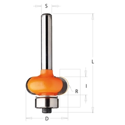 CMT Fréza polkruhová zaoblovacia vypuklá - R5 D22,7x10 L57 S=6 HM