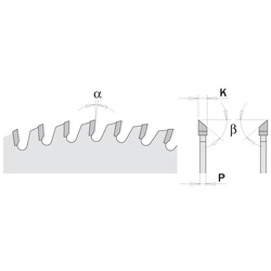 CMT Industrial C283 Pílový kotúč na lamino bez predrezu - D250x3,2 d30 Z80 HM