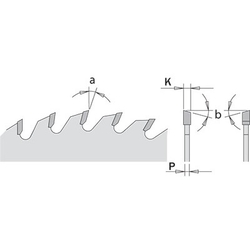 CMT Pílový kotúč pre elektronáradie, finálny rez - D216x2,8 d30 Z80 HM -5°Neg