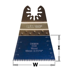CMT Ponorný pílový list s japonským zubom HCS, na drevo - 68mm, sada 50 ks