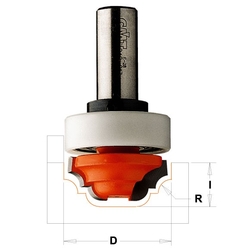 CMT Profilová fréza čelná s ložisem. - R19 D2,4x12 S=6 HM