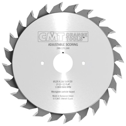 CMT Predrezový kotúč dvojdielny - D120x2,8-3,6 d22 Z12+12 HM