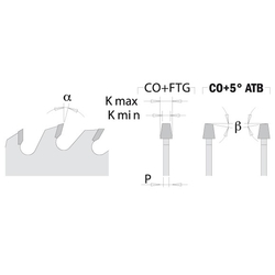 CMT Predrezový kotúč kónický - D120x3,1-4,0 d20 Z24 HM