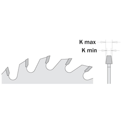 CMT Predrezový kotúč kónický pre CNC stroje - D180x4,3-5,5 d20 Z36 HM