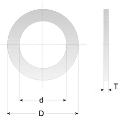 CMT Redukčný krúžok pre pílové kotúče - D20 d16 t1,2
