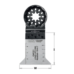 CMT Starlock Ponorný pílový list BIM s predĺženou životnosťou, na drevo a klince - 50 mm, set 50 ks