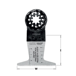 CMT Starlock Ponorný pílový list HCS s japonským ostrím, na drevo - 65 mm, set 50 ks