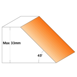 CMT Uhlová fréza 45° MAN - D150 d50 Z2 ALU