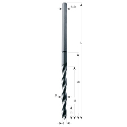 CMT vrták na dverové závesy - ANUBA 13 d5,8 D-S=6,7 L155