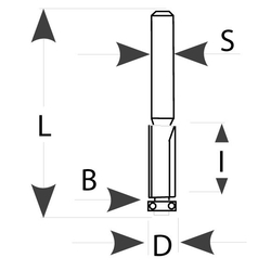 IGM Fachmann M106 Orezávacia fréza - D9,5x25,4 S=8 HM