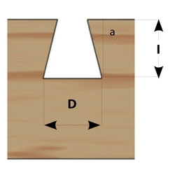 IGM Fachmann M118 Rybinová fréza - D12,7x20-8°x68,4 S=8 HW