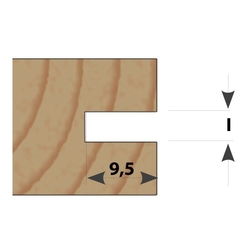 IGM Fachmann M122 Tanierová drážkovacia fréza - D31,8x4 L62 S=8 HM