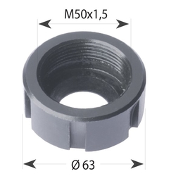 Matica pre hlavy ER40 - M50x1,5-63 P s ložiskom