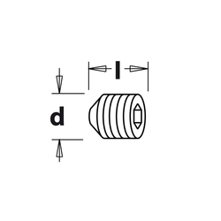 Skrutka M6x6mm