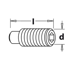 IGM Závitový čap - M6x16mm pre F612-641