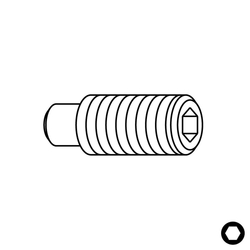 IGM Závitový čap - M6x8mm pre F607 