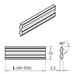 IGM Hobľovací nôž HSS Tersa Black Oxide - 130x10x2,3 