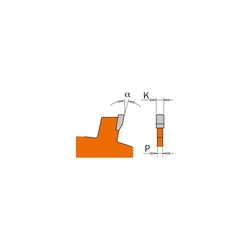 CMT Orange Industrial Drážkovací kotúč - D150x3 d35 Z12 HW