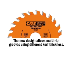 CMT Orange Industrial Drážkovací kotúč - D180x4 d35 Z18 HW