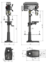 Stolová vŕtačka OPTIdrill DQ 25