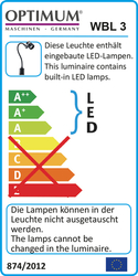 LED pracovná lampa WBL 3