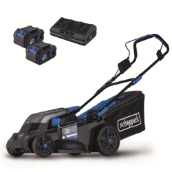 Scheppach BC-MP380-X-SET XL2 aku 2x 20 V IXES sekačka 4v1 s bezuhlíkovým motorem + 2x 4Ah baterie + nabíječka