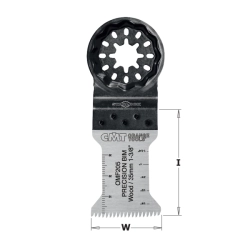 CMT Starlock Ponorný pílový list BIM s predĺženou životnosťou a japonským ostrím, na drevo - 35 mm, set 5 ks