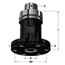 IGM C183.421 Pílová upínacia hlava s HSK-63F - D98 d30 L102mm