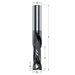 IGM 190C DLCS Chrome Drážkovacia špirálová fréza HWM - D12x42 I1=7 L90 S=12 Z2+2