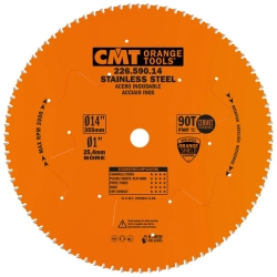 CMT Industrial Pílový kotúč na nehrdzavejúcu oceľ - D355x2,2 d25,4 Z90 HW