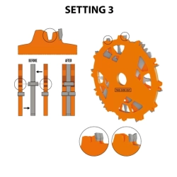 CMT Sada drážkovacích kotúčov DADO PRO - D203x6,2-20 d30 Z12 HW