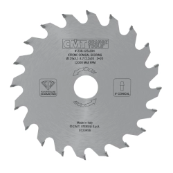 CMT XTreme Diamantový predrezový kotúč kónický - D125x3,1-3,7 d20 Z20