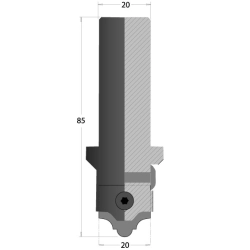 CMT C616 Sada na CNC profilovanie, fréza + 22 profilových HW nožov