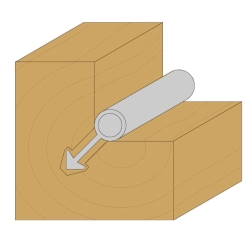 CMT C713 Fréza na okenné tesnenie - D3x8 L70 S=6 HW
