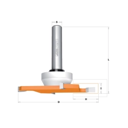 CMT C922 Tanierová drážkovacia fréza na CORIAN - D92x6,35 H27,3 S=12 HW