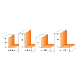 CMT C935 Zaoblovacia fréza na polodrážku - H9,5 D31,7x12,7 L61,5 S=12 HW
