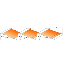 CMT C990 Fréza na výplne - D47,6x9,5 t12,7-15 profil B3 S=8 HW